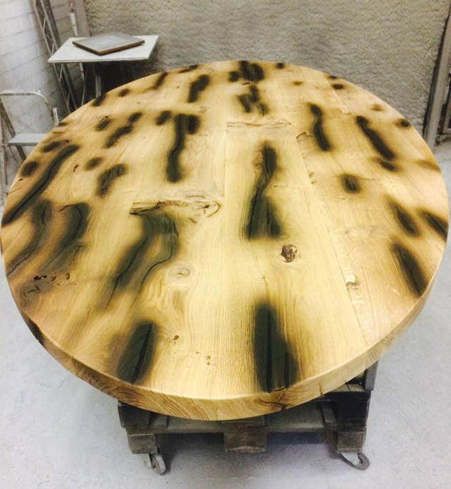 Tafel: transformatie van eiken balk naar tafel